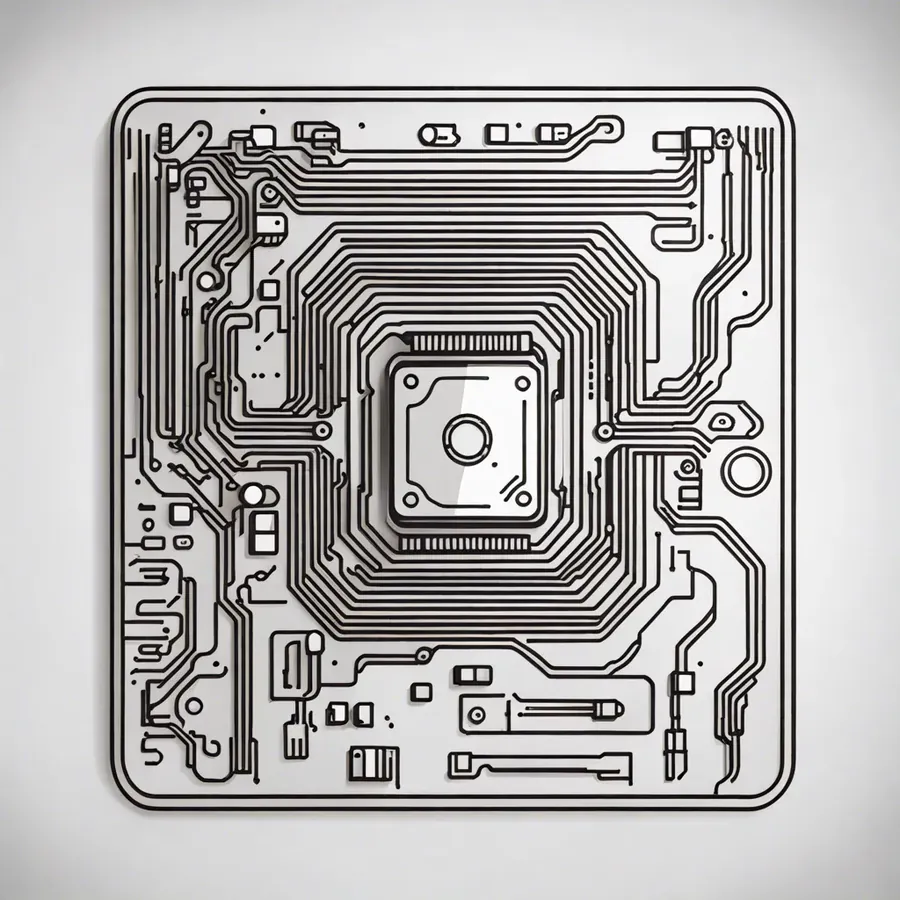 Disegno tecnico di un circuito